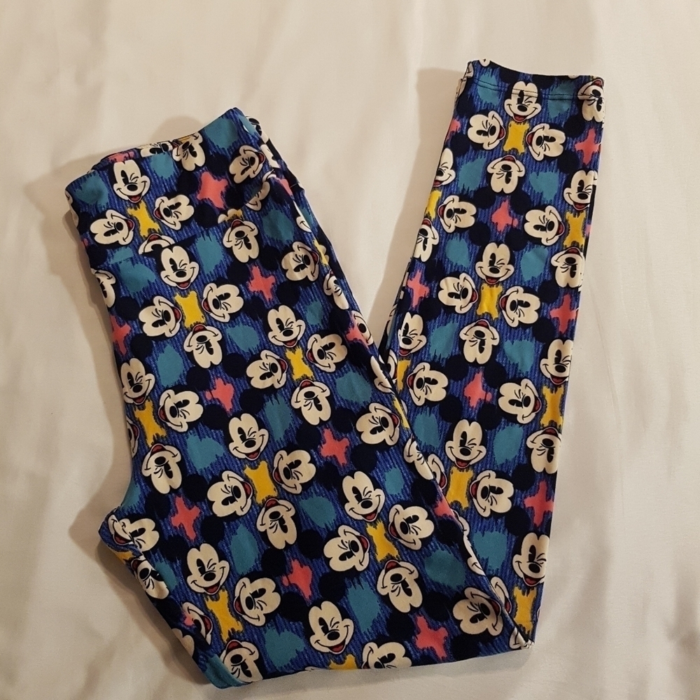 LuLaRoe Women's One Size Disney Mickey leggings NWOT